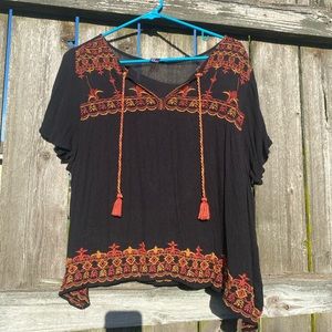 Fun Flowy pattern tee